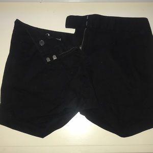 Black Cotton LOFT Shorts